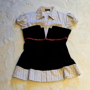 Venus Corset Collared Shirt